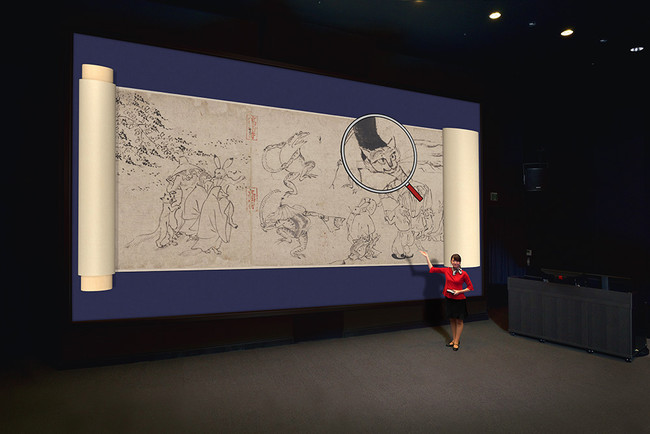 VR作品『鳥獣戯画 超入門！』 監修：東京国立博物館　 文化財活用センター 栂尾山 高山寺　　制作：凸版印刷株式会社